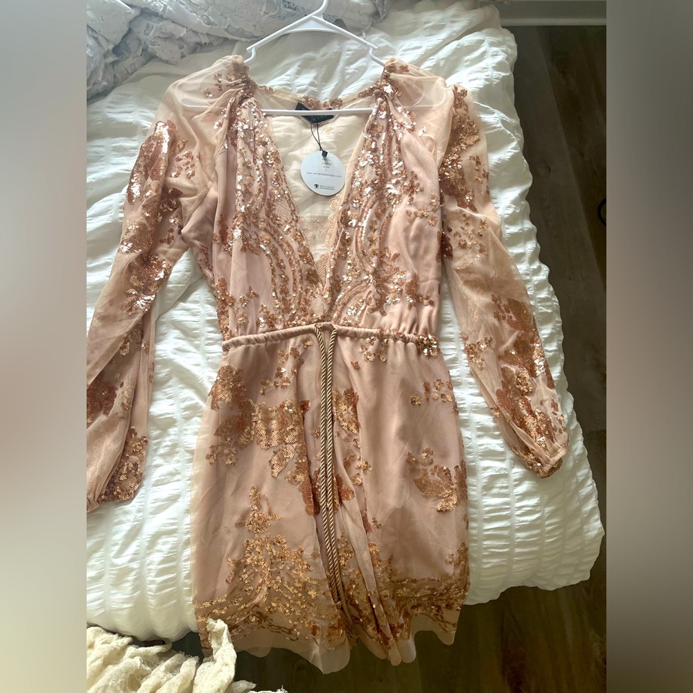 White fox swimming suit coverup